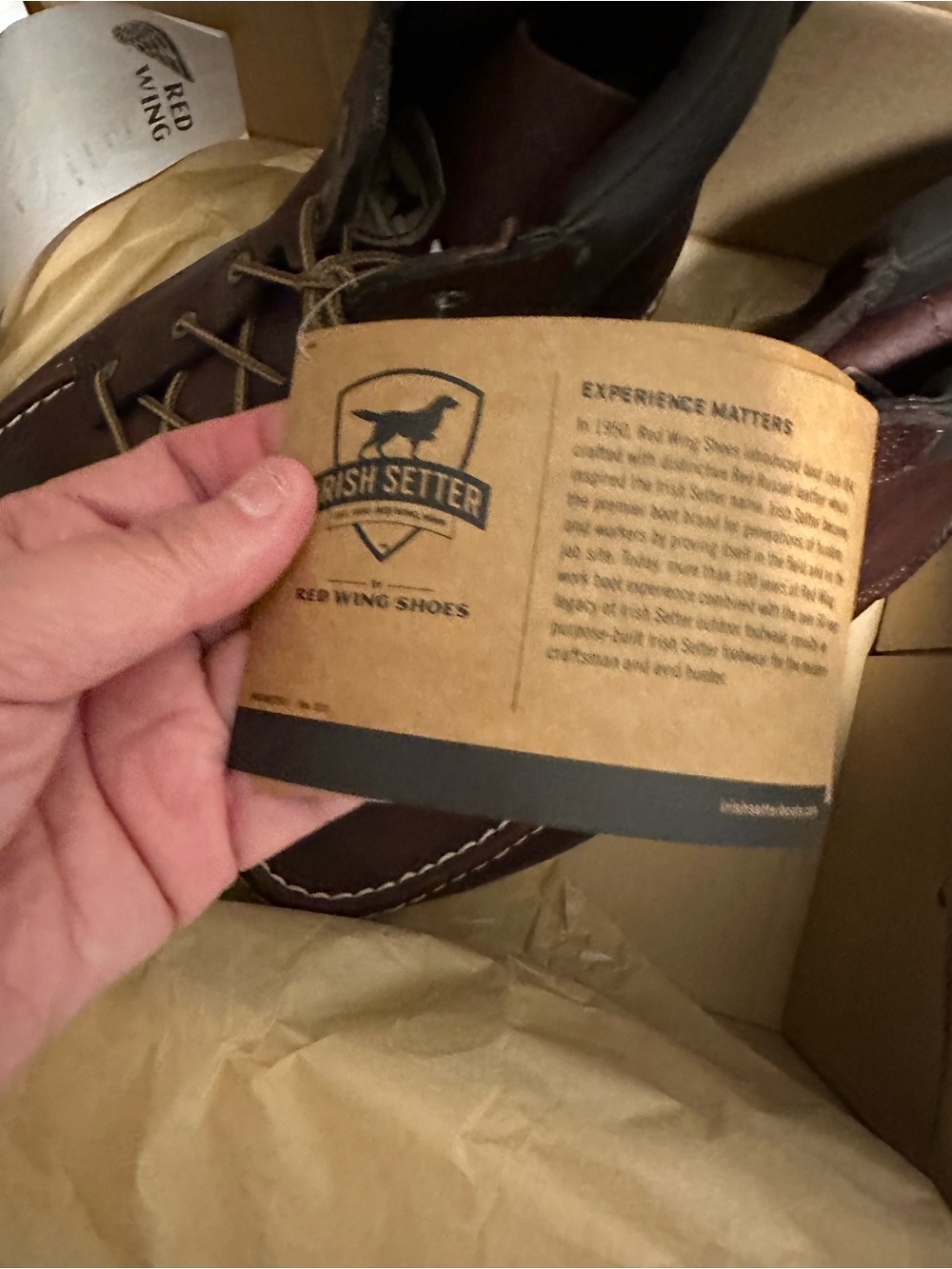 Red Wing Shoes Men's Dark Brown Leather Boots Ashby Irish setter - Picture 4 of 12
